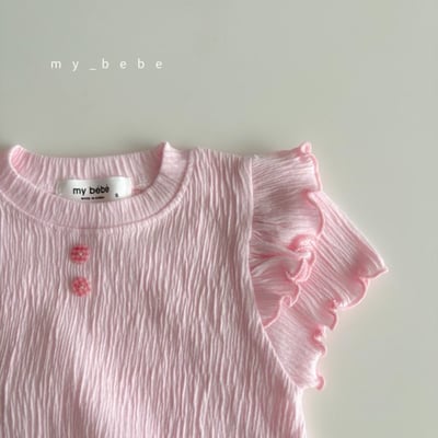 my_bebe13｜(58-72cm) 荷葉層次邊包屁衣5