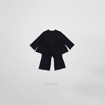 bebe nine10  (65-115) 2色蝴蝶結鈕扣套裝13