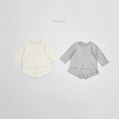 bebe nine25  (65-115) 2色棉麻素面套裝10