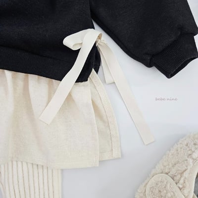 bebe nine34 (65cm-115cm) 2色撞色荷葉摺邊洋裝17