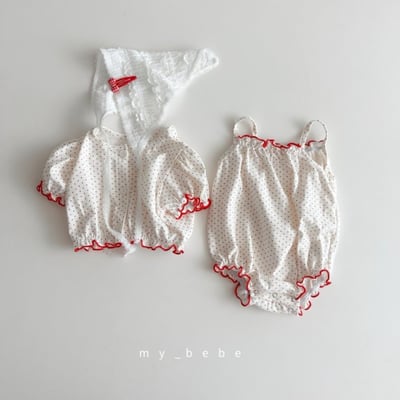 my_bebe15｜(58-72cm) 捲邊開襟外套包屁衣套裝16