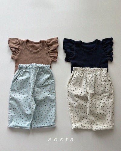 AOSTA37｜(6m-5y) 2款甜美小碎花長褲4