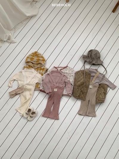 Bebe holic61｜(3m-18m) 吊帶喇叭褲5