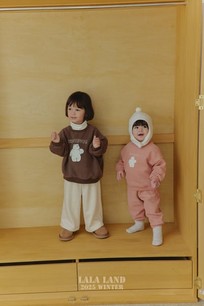 lala land21｜(60cm-83cm) 3色小雪熊刷毛休閒上衣16