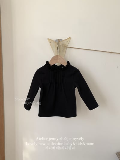 JE 397｜(73-110cm)  打條木耳領上衣10