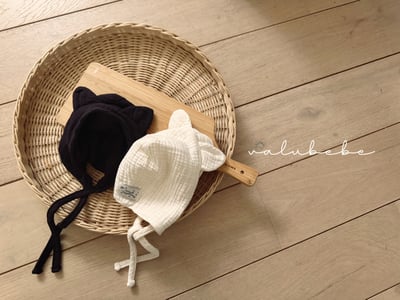 Valubebe23｜(65-90) 貓耳綁帶帽8