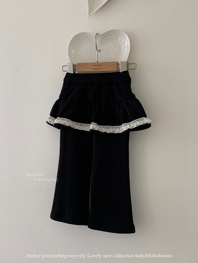 JE 653｜(80-110cm)  花邊褲裙喇叭褲2