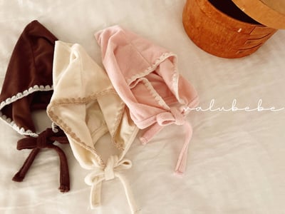 Valubebe37｜(65-80) 滾邊精靈綁帶帽8