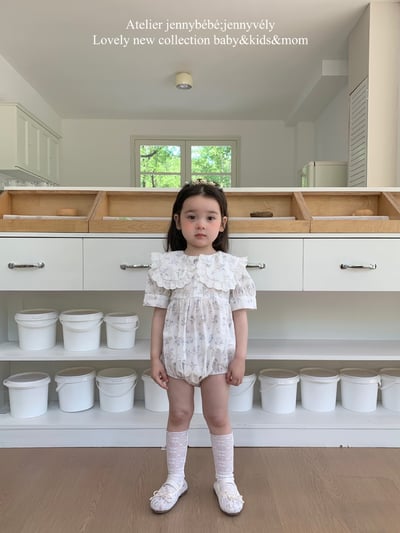 JE18｜(66-120cm) 碎花翻領包屁衣/洋裝5