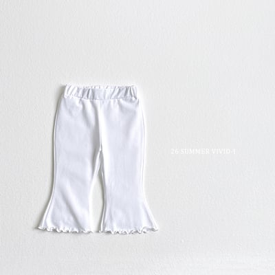 vivid97｜(78cm-125cm) 3款簡約素色喇叭七分褲4