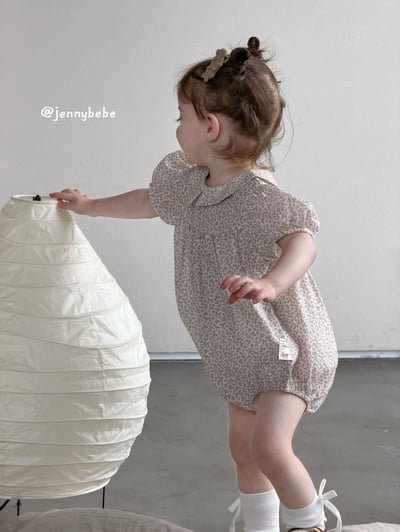 JE695｜(66-90cm) 田園碎花包屁衣13