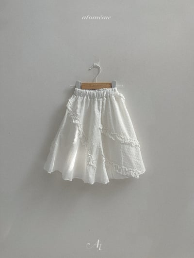 Atomeme31｜(70-110) 花邊摺邊長裙4
