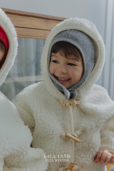 lala land53｜(75cm-120cm) 2色牛角扣刷毛連帽外套4