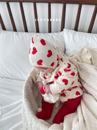 JEAYA05｜(3m-12m) 2色聖誕系列包屁衣含帽子16