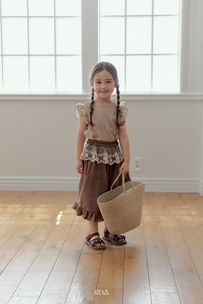 ROA21｜(6m-18m) 2色荷葉袖無袖上衣9