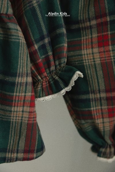 ALADIN22｜(75cm-114cm) 聖誕格紋蕾絲家居套裝2