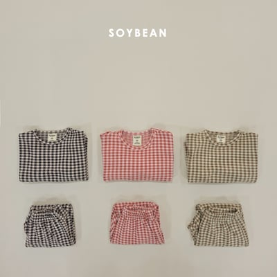 Soybean02｜(75cm-118cm) 格紋家居套裝6