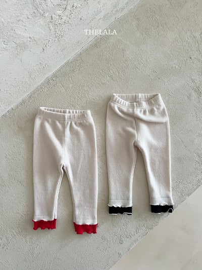 thelala38｜ (1y-6y) 撞色層次捲邊內搭褲7