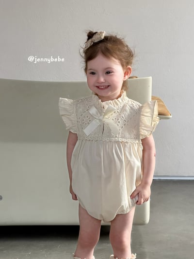 JE732｜(66-120cm) 刺繡緞帶包屁衣/洋裝5