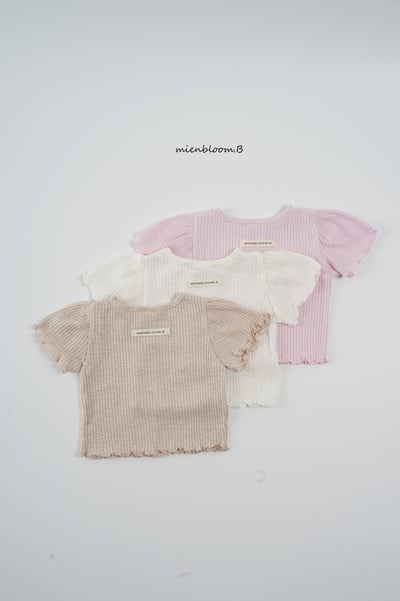 Bloom.b18｜(55cm-118cm) 羅紋蕾絲緞帶上衣11