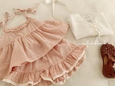 Valubebe 27｜(65-90cm) 綁帶線條娃娃衣7