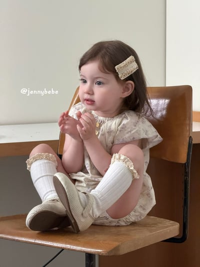 JE710｜(66-90cm) 碎花飛袖包屁衣13