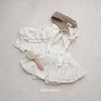 mimi market21 (75-90cm)  條紋吊帶半身裙7