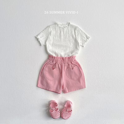 vivid46｜(78cm-125cm) 3款素色坑條木耳邊上衣17