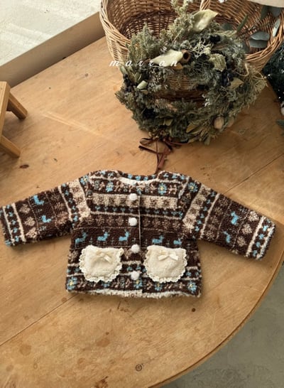 Marron 68｜(1y-6y) 雪花刷毛開襟外套20