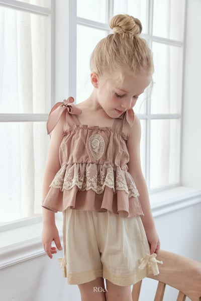 ROA16｜(6m-18m) 2色蕾絲荷葉波浪擺背心1