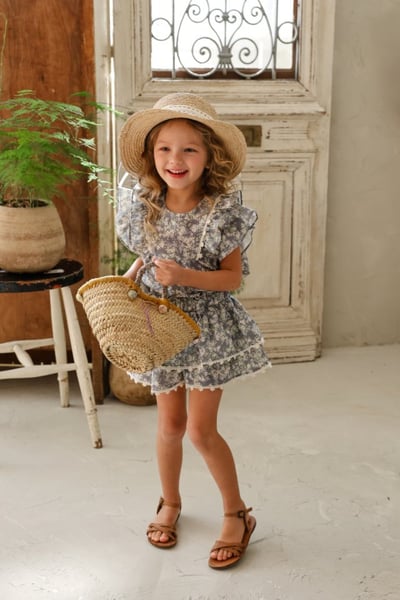 FLO08｜(75-140) 花朵蕾絲襯衫衣14