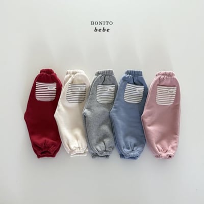 Bonito78｜(3m-18cm) 格紋口袋休閒縮口褲1