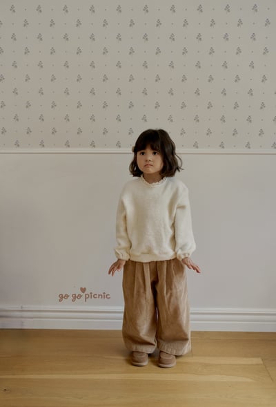 GO03｜(70-120) 絨毛可可色寬褲5