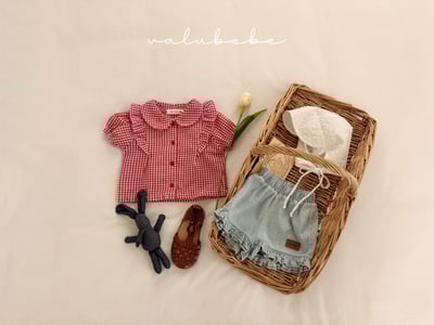 Valubebe 48｜(65-90cm) 班迪格紋襯衫9