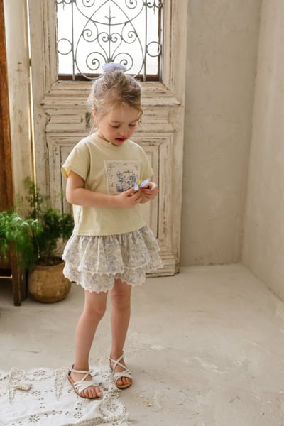 FLO09｜(75-140) 花朵蕾絲蛋糕裙4