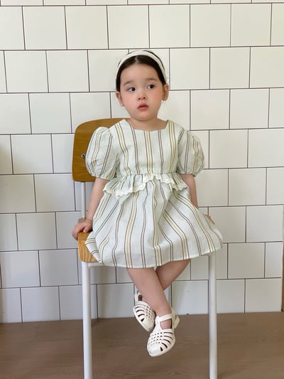 JE24｜(66-120cm) 森林條紋包屁衣/洋裝8