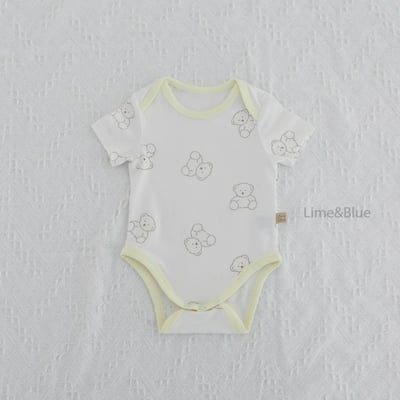 LIME&BLUE19｜(55-80cm)  青檸泰迪熊包屁衣8