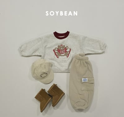 Soybean49｜(75cm-118cm) 滑雪熊印花休閒套裝12