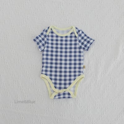 LIME&BLUE32｜(55-118cm MOM-DAD)  格紋親子套裝14