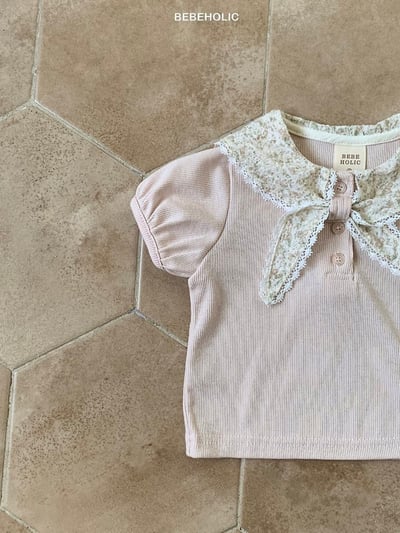 Bebe holic45｜(3m-18m) 海軍蕾絲領上衣10