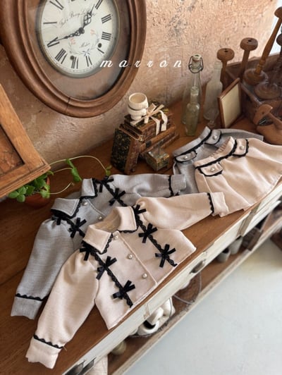 Marron54｜(1y-6y) 古典蕾絲滾邊套裝3