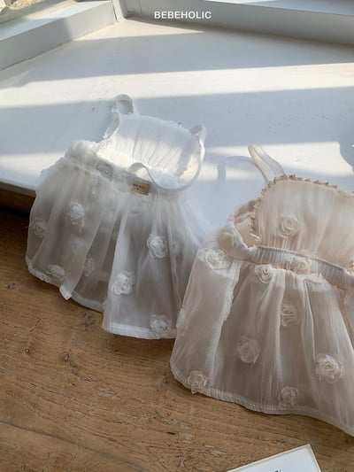 Bebe holic14｜(3m-18m) 玫瑰網紗罩裙6