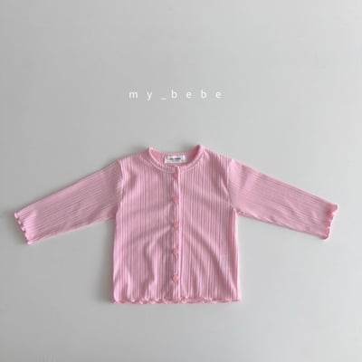 my_bebe32｜(80-120cm) 褶皺捲邊開襟外套9