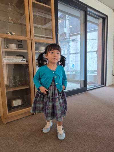 Color26｜(75-115cm) 捲邊開襟外套5