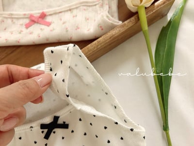 Valubebe 24｜(65-90cm) 方領蝴蝶結背心4