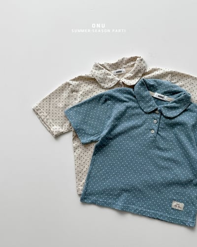 onu33｜(70cm-115cm) 波點有領上衣3