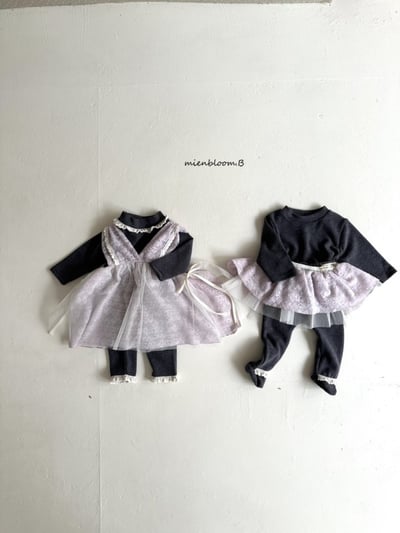 Bloom.b44｜(0m-24m/85cm-125cm) 蕾絲薄紗背心洋裝10
