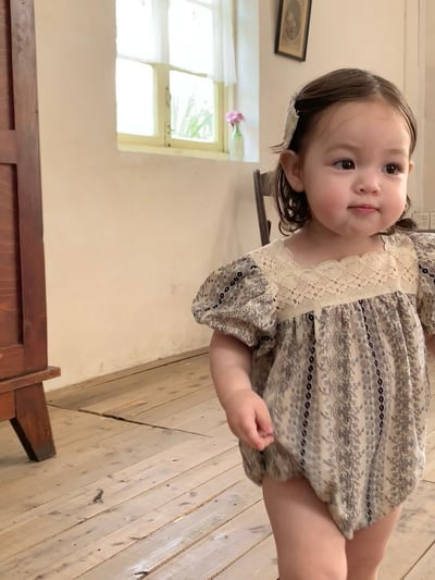 JE55｜(66-130cm) 波西米亞風蕾絲領包屁衣/洋裝6