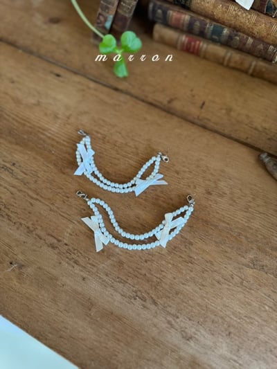 Marron53｜(1y-6y) 蕾絲層次褲裙不含珍珠吊墜13