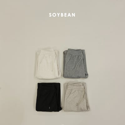 Soybean97｜(mom) 刷毛直筒休閒長褲1